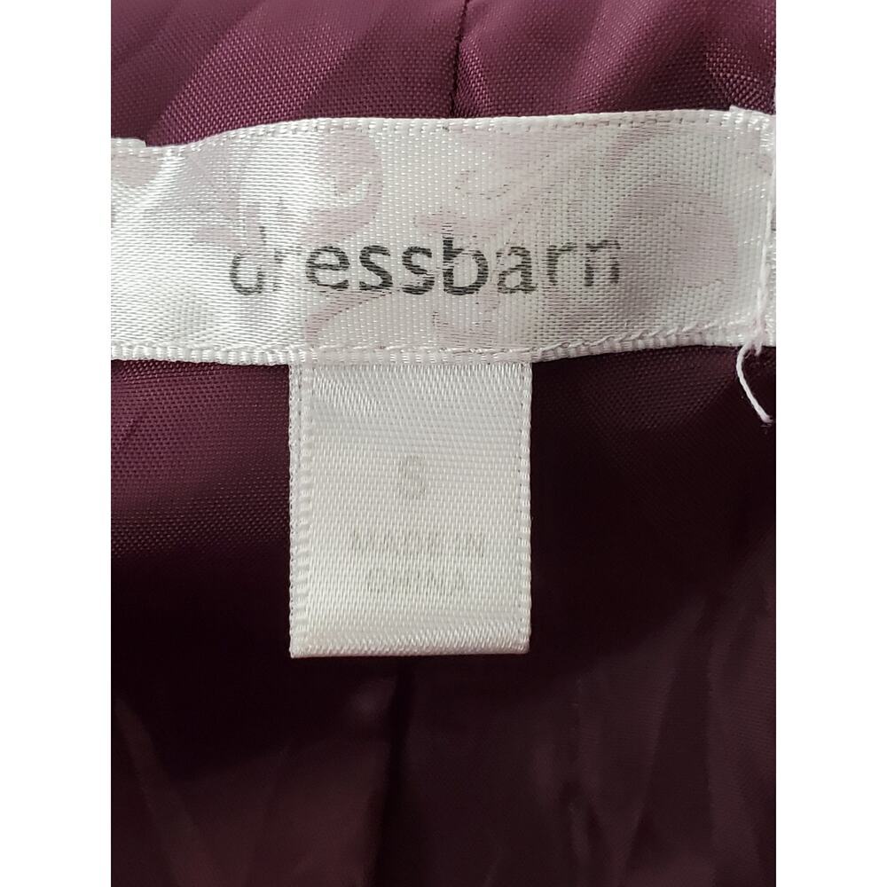 DRESSBARN Women's Dark Purple Open Front Velvet Jacket Sz S - Picture 9 of 11